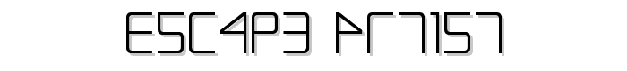 Escape Artist font